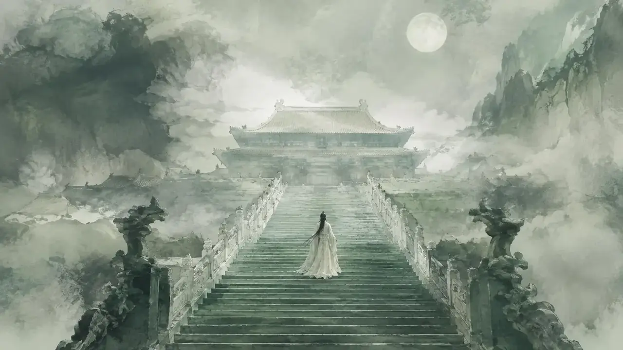 黄果短剧 首屏推荐《玉阶尘》古风水墨剧照